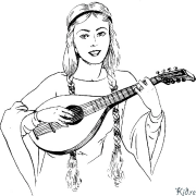 luth Tudalennau Lliwio Y Gellir Eu Hargraffu